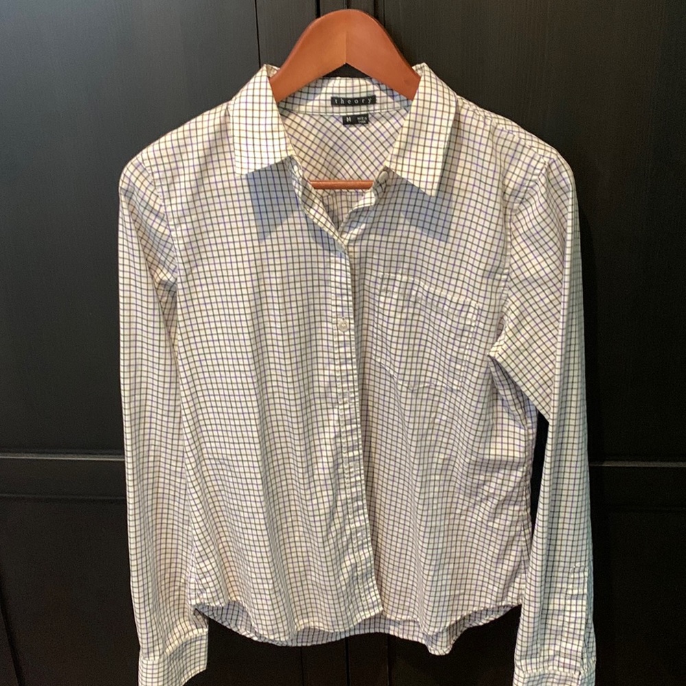 Theory button-up, size medium